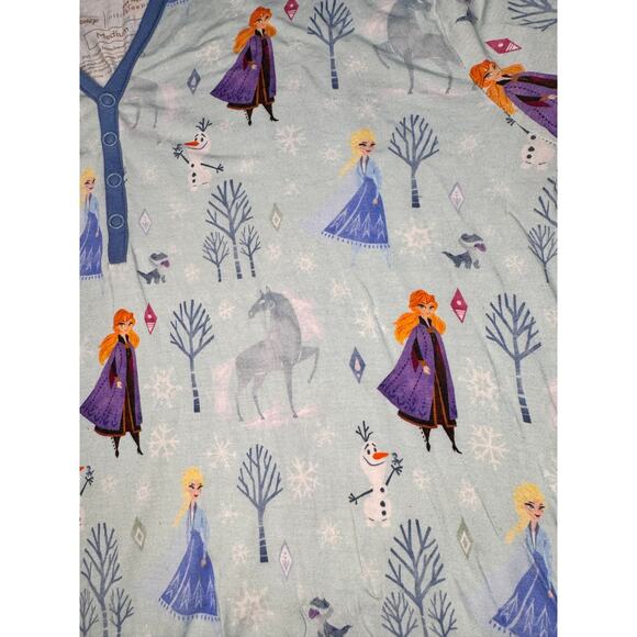 Little Sleepies Unisex Pajama Pants set Olaf Frozen Elsa Anna Jogger Bamboo M - Picture 3 of 9